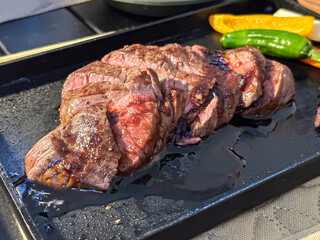 grilled meat on the grill