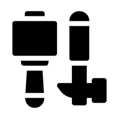 Hammer glyph icon