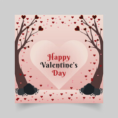 Happy Valentines day romantic love background