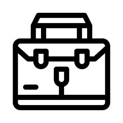 Briefcase line icon