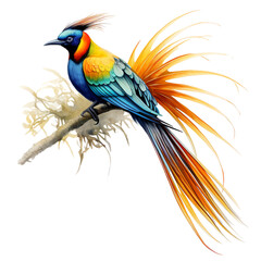 Fototapeta premium Beautiful Bird with Sparkling Wings