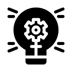 Lightbulb glyph icon