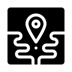 Location pin glyph icon