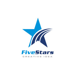 Creative Star Concept Logo Design Template