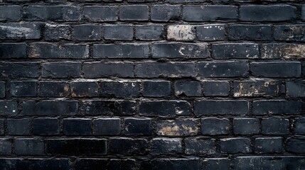 Fototapeta premium Dark Brick Wall Texture Background Image