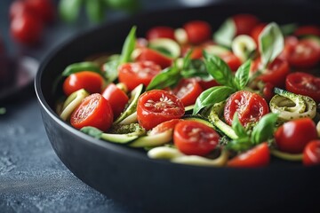 Fresh Vegetable Medley in a Rustic Kitchen Setting with Natural Lighting and Textures