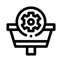 Obraz premium Conversion Rate Optimization line icon