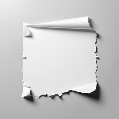 Fototapeta premium white paper ripped message background