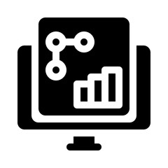 Analytics and Reporting glyph icon