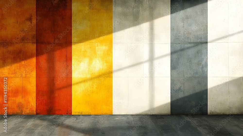 Poster minimalist abstract background with muted color gradients and clean geometric lines creating a profe