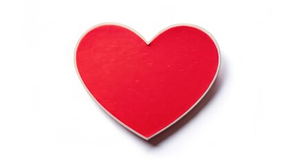 Fototapeta premium heart shape sticker isolated on white background