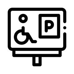 Accessible Parking line icon