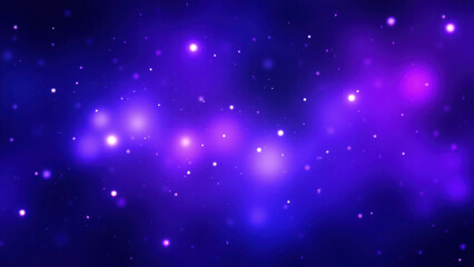 Vibrant purple nebula cosmic background with white dots