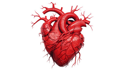 High resolution 3D render of a realistic human heart 