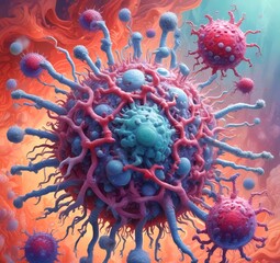 Illustration of bacteria.