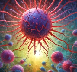 Illustration of bacteria.