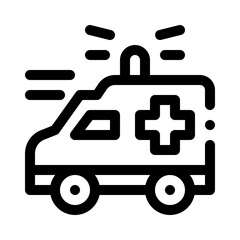 Ambulance line icon