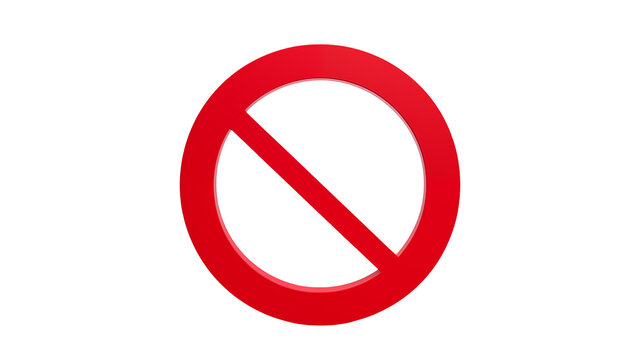 recommend clip art: Prohibition Sign Red Circle with Diagonal Slash 