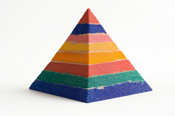 pyramid made of colorful cloth