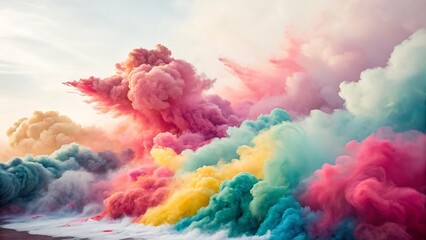 Fototapeta premium Vibrant colorful abstract background.