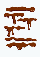 Melted Chocolate Seamless Borders Melted Chocolate Vector Images
