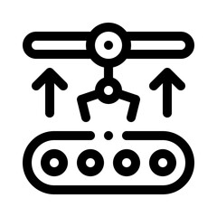 Assembly line line icon