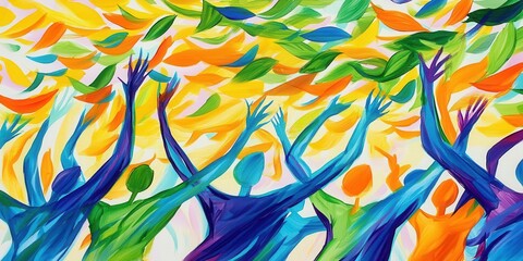 Enthusiastic charity auction with crowd raising bids, [community gathering], [charity support],