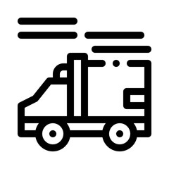Truck line icon