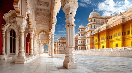 Fototapeta premium Majestic Indian Palace Architecture