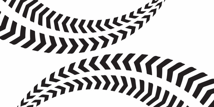 Black car racing decals set isolated on black background. Sport track and moto race linear designs. EPS 10