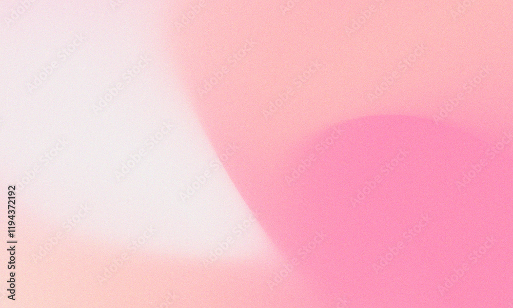 Fototapete Beautiful pink gradient background with grain noise effect. Textured pink background template with copy space. Flowing pink abstract colors with noise texture. 