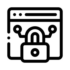 Data Encryption line icon