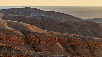 Obraz premium Paysage montagneux du sud tunisien