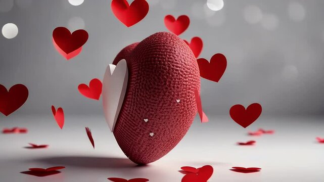 heart shape with banner containing German words designed as simple yet heartfelt greeting Mother&rsquo;s Day celebrations