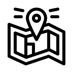 Map line icon