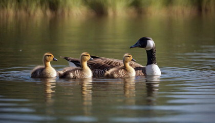 Obraz premium Waterfowl Family