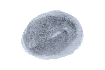 Black spot, Black watercolor hand painted circle shape isolated on white background With clipping path