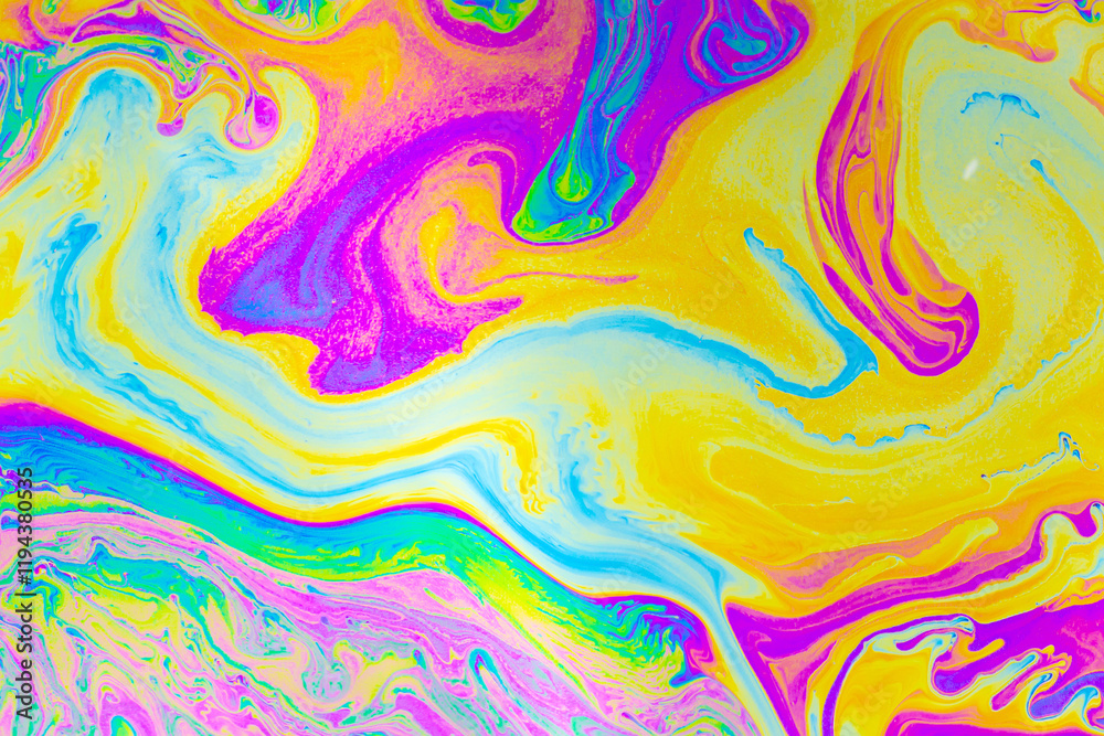 Wall mural psychedelic multicolored background abstract. rainbow colors. patterns background. photo macro shot 