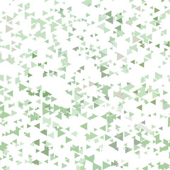 Polygonal green mosaic background. Abstract low poly vector illustration. Triangular pattern, copy space. Template geometric business design with triangle for poster, banner, card, flyer.