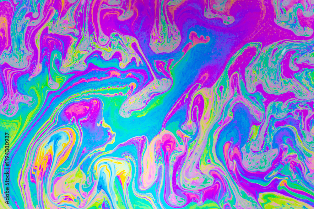Wall mural psychedelic multicolored background abstract. rainbow colors. patterns background. photo macro shot 