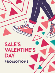 Obraz premium Ai generate creative valentine's day promotion poster modern design concept urban environment engaging visuals