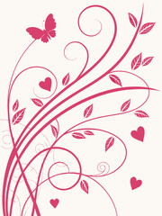 Ai generates elegant pink abstract background with curved shapes nature inspired design soft environment artistic viewpoint