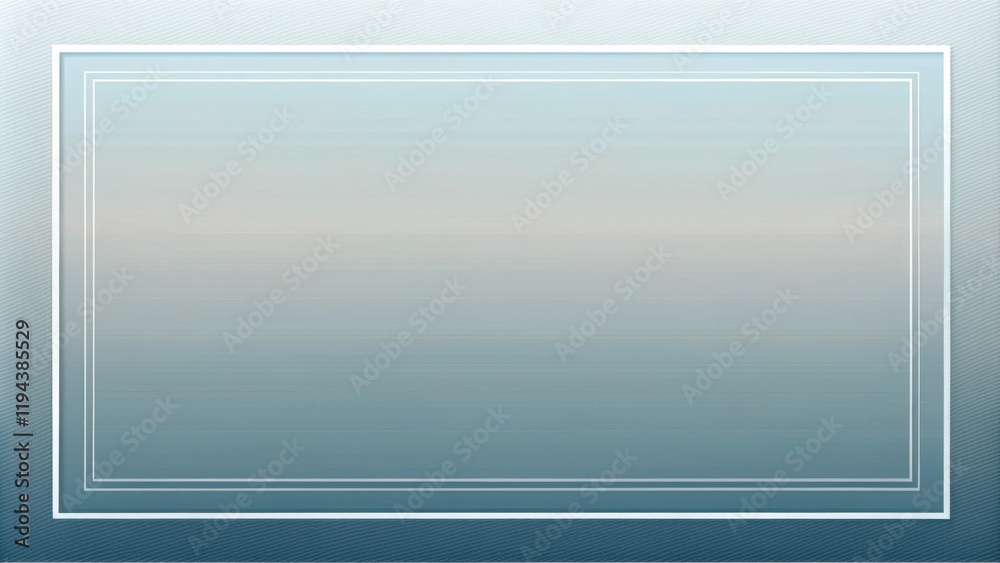Leinwandbilder elegant blue gradient background with subtle lines and double frame