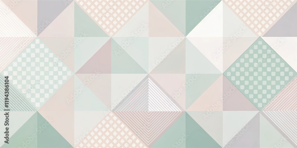 Poster subtle geometric pattern in pastel tones for elegant design