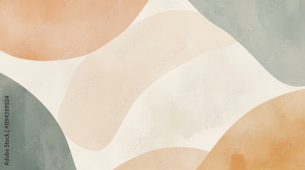 Poster detailed shot of a minimalist abstract background with soft, muted colors and gentle gradients, evok