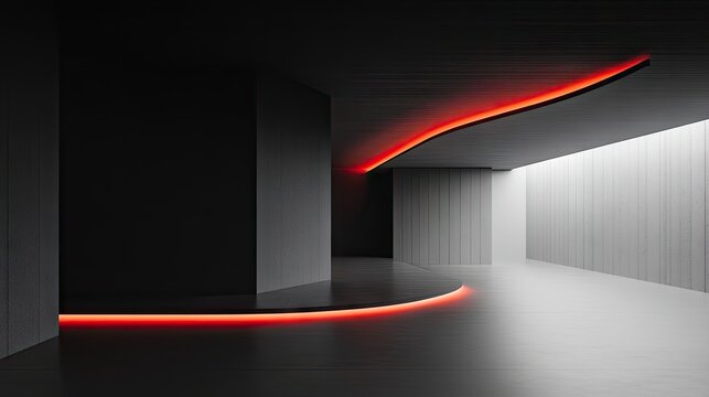 Abstract minimal grey design with dynamic light streaks and soft gradients for a professional look.