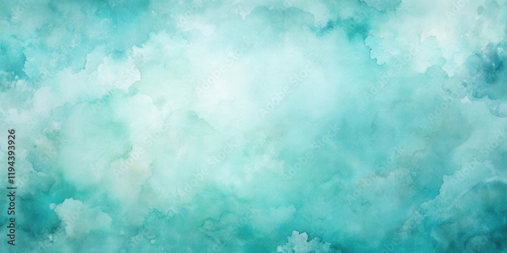 Poster Abstract Teal Watercolor Background Texture for Design Projects