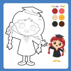 Coloring worksheet page. Educational printable coloring worksheet. Printable activity page for kids. Learning Game. 