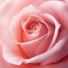 Obraz premium Macro close-up soft pink rose flower, Valentine's day concept