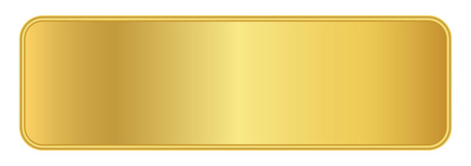 gold label banner, luxury golden frame, gold name plate